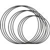 WDZGX Cerchi per Acchiappasogni 9pcs Cerchio Metallo 20cm 25cm 30cm Fai da Te Anelli a Cerchio in Metallo Anello Metallico per Lavori D'artigianato per acchiappasogni e Artigianato Nuziali