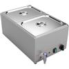 Valgus Commercial 18L Bain Marie Buffet Scaldavivande in Acciaio Inox