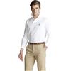 Ralph Lauren Polo a maniche lunghe in piquet Custom Slim Fit, bianco, L