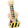 Milageto Chitarra Occupata Tavola Giocattolo sensoriale Attività prescolari Gioco cognitivo Regalo Luci Interruttore Tavola Montessori Giocattolo per bambini