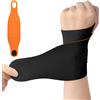 AOOWU Tutore Polso, Traspirante e Regolabile Fascia da Polso, Supporto Polso per Sollievo Dal Dolore, Elastica Ultra Sottile Polsiera per Tunnel Carpale, Slogature, Tendinite e Artrite Unisex