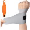 AOOWU Tutore Polso, Traspirante e Regolabile Fascia da Polso, Supporto Polso per Sollievo Dal Dolore, Elastica Ultra Sottile Polsiera per Tunnel Carpale, Slogature, Tendinite e Artrite Unisex