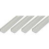 Alberts 498252 - Profilo angolare, in alluminio, colore argento anodizzato, 1000 x 25 x 15 mm, set da 4 pezzi