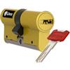 Lince Cilindro di alta sicurezza LINCE C7 L40+40, triplo blocco brevettato, anti-bumping, anti-rottura, funzione antipanico, 5 chiavi reversibili, certificato EN 1303:2016.