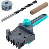 wolfcraft Set per eseguire spinature - 8621000 - Per eseguire giunzioni esatte e stabili ad angolo, a T e piane con spine in legno con Ø di 8 mm