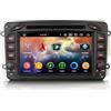 GONFEN 7 pollici 8-Core 4GB+64GB Android 13 GPS Autoradio per Mercedes Benz Classe C W203 CLK C209 W209 Viano Vito W639 W463 con Navigatore Bluetooth Canbus DVD Carplay Android Auto WiFi 4G DAB+ RDS