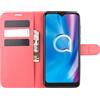 Kezaizhe Custodia per Alcatel 1S 2020 PU Pelle Wallet Protettivo Cellulare Flip Cover per Alcatel 1V 2020 / 3L 2020 / 3V 2020 a Portafoglio Telefono con Magnetica (Red)