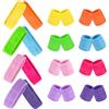 Mulaibdin 24 Pezzi Polsini Palestra Spugna, Fascia Capelli Donna Sport Anni 80, Polsini Tennis Lunghi, Polsini Paracalli Ginnastica Artistica, Polsino Sweatband Sportivo per Calcio,Basket,Golf,Fitness