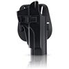 efluky Fondina Pistola Polimero Holster per Beretta 92FS, 92FS Inox, M9, Chiappa M9, Paddle 60° Regolabile