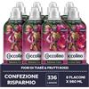 Coccolino Ammorbidente Concentrato Fiori di Tiarè e Frutti Rossi, Ammorbidente Lavatrice Intense Care con Tecnologia Pro-Fibre, Formato Fino a 336 Lavaggi, 8 Pezzi da 980 ml