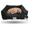 Ligo JUNIOR - Cuccia per cani di piccola taglia Lettino per cane realizzata in Italia. Cuscino materasso per cagnolini e cuccioli cuccetta completamente sfoderabile lavabile. (Soft Carbone)