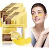 URAQT Patch Occhi, 30 Paia Maschera Oro 24K Collagene, Contorno Occhi Eye Patch per Rimuovere Borse, Occhiaie, Crema Idratante, Occhi Gonfi