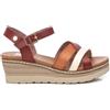XTI 142849, Sandali con Zeppa Donna, Cammello, 36 EU