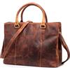 STILORD 'Lexa' Borsa Grande in Pelle Donna Borsa a Tracolla Vintage Shopper Messenger Borsa in Pelle Borsa da Ufficio Borsa in Vera Pelle, Colore:nero