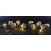 Flair Flower Ghirlanda di luci a LED, 1 metro, 10 LED, luce calda, colore argento, per interni e camere, a batteria, per decorazioni natalizie, ghirlanda di luci