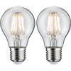 Paulmann 28856 Lampadina LED a bulbo filamento E27 230V 2x470lm 2x5W 2700K chiaro lampade