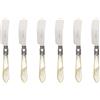 Bugatti oxbam n3232 Oxford - Set di Posate, 6 coltelli per spalmare in Acciaio/ABS Colore: Avorio 21 x 18 x 3 cm