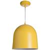 LUSSIOL Lampada Loft Color, Sospensione Metallo, 60 W, Giallo, ø 30 x H 30 cm