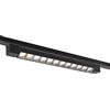 TOT ELECTRIC Faretto faro proiettore led per Binario Monofase Orientabile bianco nero pista e connettori (NERO, Faro 26W - Luce Naturale)