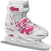Roces Jokey, Pattini da Ghiaccio Unisex Giovani, Bianco-Fucsia, 10jr-12jr