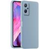 HULLIN Custodia per Telefono in Silicone Colorato, Adatta per Realme 9i (4G) (6.6) - Blu fumo