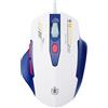 Uineer Mouse cablato per aziende, 7200 DPI Regolabile, 4 retroilluminazione a LED,mouse USB cablato con 6 pulsanti, Mouse PC, Laptop, Lavoro e Giochi,Nero opaco