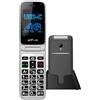 artfone G3 4G Telefono Cellulare per anziani | Tasto SOS, base di ricarica, altoparlante, chiamata rapida | Telefono a conchiglia semplice con fotocamera | Menù italiano, Grandi tasti