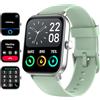 Fitpolo Smartwatch Donna Uomo,Smart Watch Orologio Fitness Android iOS Contapassi Cardiofrequenzimetro da Polso Orologio Sportivo Bluetooth Touch Conta Calorie Activity Tracker IP68 con Cronometri (Verde)