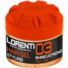 LORENTI TOKYO & SEOUL Barber Hair Styling Gel 03 Shine & Strong Wet Look 300 ml - gel per capelli da uomo - forte tenuta - nessun incollaggio e senza residui - senza alcool - gel per capelli - look