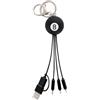 Legami - Cavo di Ricarica Multiplo Link Up, Tema 8 Ball, con Portachiave, 4 Cavi di Ricarica, USB, di Tipo-C, Micro-USB, Lightning, con Adattatore USB di Tipo C, Cavo rivestito in TPE