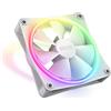 NZXT F120 RGB Duo - RF-D12SF-W1 - Ventola RGB a due lati da 120 mm - 20 LED indirizzabili individualmente - Flusso d'aria e pressione statica bilanciati - Controllo PWM - Bianco