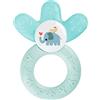 MAM Cooler, massaggiagengive per bambini favorisce il senso visivo e le capacità motorie, l'impugnatura con refrigeratore ad acqua raggiunge anche i molari, a partire dai 4 mesi in su, turchese