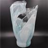 Tammaro Home Vaso in Vetro di Murano Azzurro Modello Onde by