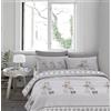 IlGruppone Il Gruppone Passione Casa Copripiumino in Flanella Felpato Prodotto Italiano 100% Cotone di Flanella Sacco e Federe - Singolo - Beige (Renne Beige, Singolo)