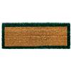 emmevi Zerbino Cocco Naturale più Misure Porta Casa Ingresso Antiscivolo MOD.Cocco Bordo Salva 27x70 Verde