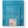 Bassetti - Set Asciugamani Da Bagno Viso e Bidet Coppia Asciugamani da Bagno con Ospite | 60x110 cm + 40x60 cm | Col.T5 - Celeste