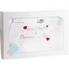 Mio piccolo Lenzuola Culla Carrozzina Navicella Neonato Neonata Cotone 100% Made in Italy Artigianali Confezione Regalo Neomamma Bambino Bambina Lenzuolina (Grigio)