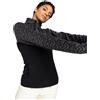 Roxy Sayna Half Zip Maglione, True Black Roxygram Tonal, X-Large Donna