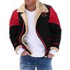 Fulidngzg Giacca Invernale Uomo Casual Offerta Bomber Giacca Aviatore Giacca Invernale Slim Fit Caldo Vintage Giubbotto Montone Elegante Pelliccia Cappotto Imbottito Taglie Forti Giubbotto Lana