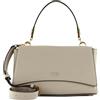 GUESS Masie Top Handle Flap Bag Stone