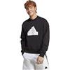 adidas M Fi Bos CRW Felpa, Nero/Bianco, L Uomo