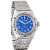 Vostok Amphibian 110648 / 2415b - Orologio da polso russo da uomo, meccanico, automatico, colore: blu, Blu, Cinturino