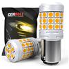CENMOLL 1157 380 P21/5W BAY15D Lampadina a Led Giallo Ambra, Super Luminoso 40W 2000LM Canbus Senza Errori P21/5W BAY15D Lampadine per Auto per Retromarcia di Retromarcia Indicatori di Direzione, 2PCS
