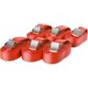 Sandax 6 cinghie di fissaggio resistenti fino a 250 kg; larghezza 25 mm, 1 pezzo da 3 m, 4 m, 5 m e 6 m in nero, blu, rosso, giallo fluo, verde oliva