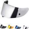 JQF Gear Visiera Casco,Visiera Casco Moto per Hjc Rpha 70 Visier/Rpha 11/Hj26,Sostituzione della Visiera della Lente del Casco del Parabrezza del Motociclo per Il Casco Integrale (Argento cromato)