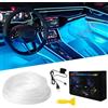 Keiurot El Wire Car Lights - Striscia LED per auto, 10 m, colore: Blu ghiaccio