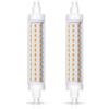 Akynite R7S 118mm LED 15W Luce Calda 3000K, 1540LM con 96 SMD LEDs, Equivalente a Lampadina J118 R7S 100W-120W Alogena, luce 360°, Lampadine LED 118mm R7S Non Dimmerabile, set di 2