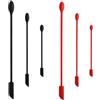 DOULEIN Mini Spatola Silicone，6 Pezzi Piccolo Cucchiaio in Silicone Mini Raschietto per Barattoli Spatola per Trucco Spatola Per Marmellata per Bottiglie e Lattine Sottili di Cibo da Cucina