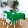 LivinEase Tovaglia Rettangolare 140 x 300 cm - Tovaglie Verde in Misto Cotone da 250 g/m² Ideale per Tavoli da 8 a 12 Posti - Tovaglia in Lino Ideale per la Tavola di Natale