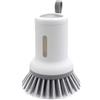 KMANGMAN 1 Pcs Spazzola per Lavello con Dispenser di Detersivo,Spazzola Piatti con Dispenser,Spazzola per Piatti Cucina,Spazzola Lavapiatti,per la Pulizia di Stoviglie,Pentole,Padelle,Lavelli(Bianco)